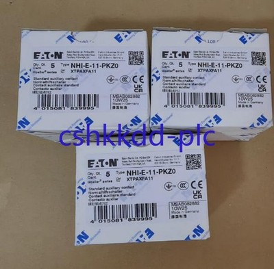 1PCS NEW EATON NHI-E-11-PKZ0 motor switch contact top mounted 1 open 1 close
