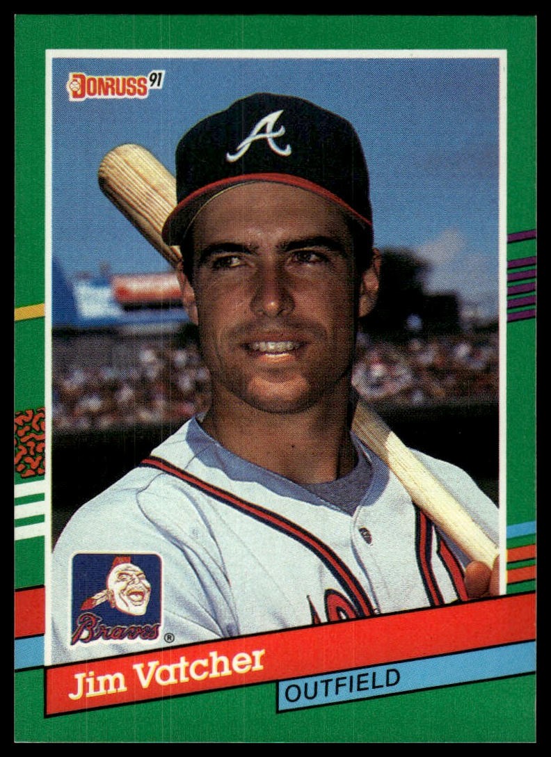 1991 Donruss #753 Jim Vatcher Braves RC