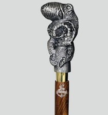 Octopus Head Walking Cane Victorian Style Total Length 37 Inch approx. 