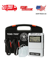 TENS 7000 Digital TENS Unit, Muscle Stimulator Machine for Pain Relief, 6.25" x