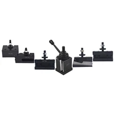 6 Pcs BXA 250-222 New Quick Change Wedge Tool Post Set Series 10" - 15"