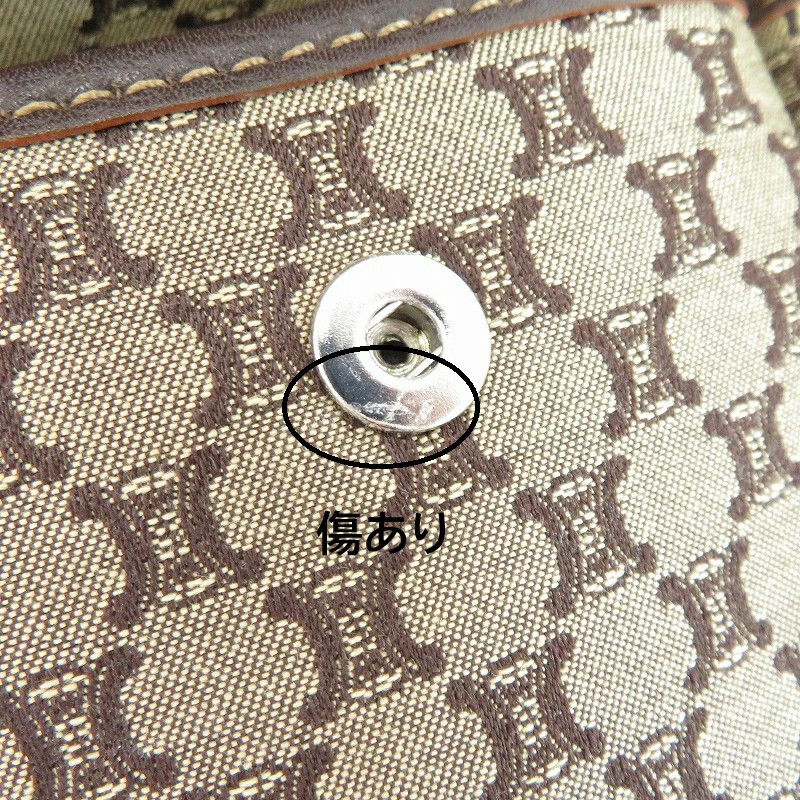 Celine Macadam Pattern Beige Canvas Shoulder Bag … - image 16