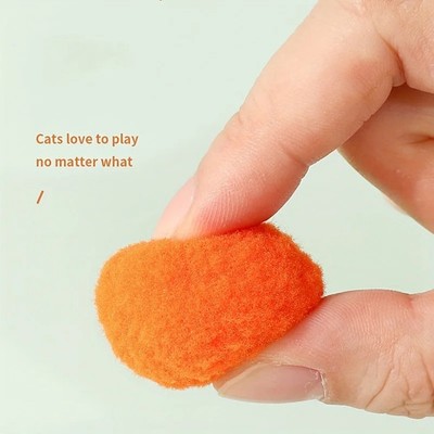 Interaktives Katzenspielzeug Bälle Set Plüsch Spielzeug Spaß für Katzen und