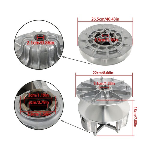 New 16-20 For POLARIS RZR TURBO XP PRIMARY & SECONDARY DRIVE CLUTCH 1000 925cc - Picture 4 of 11