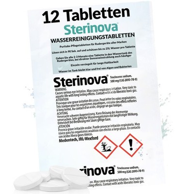 JB White 12x Rudergerät Chlortabletten Sterinova Wasser Tabletten Waterrower