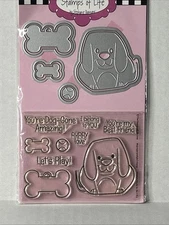 The Stamps Of Life Pudgie Dog Clear Photopolymer Stamps & Dies