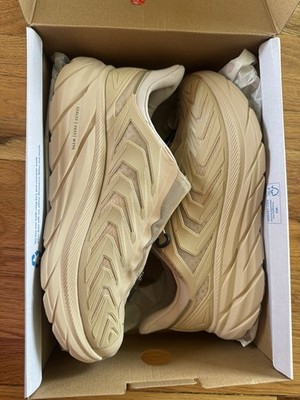 Hoka One One Project Clifton Shifting Sand Dune Men's Athletic Sneakers 10.5