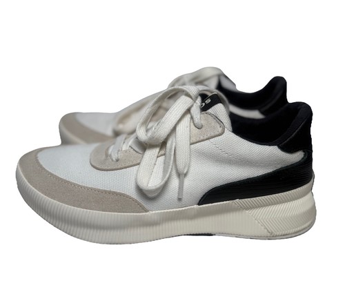 Sorel Out N About III City Sneaker WP White/Black Women's Size 10 - Picture 1 of 5