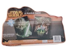 Star Wars Cardinal Industries 2 Puzzle Pack Yoda Heroes Tin New Sealed
