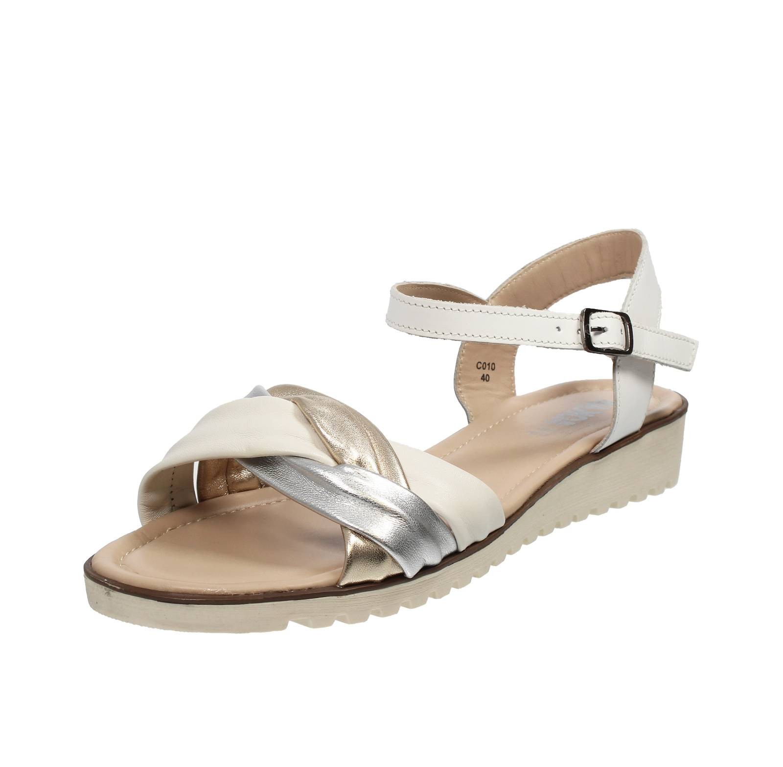 Nakoa Leder Sandalen Mehrfarbig - Gre 36 Damenschuhe Plateau Sandalen 12390₽