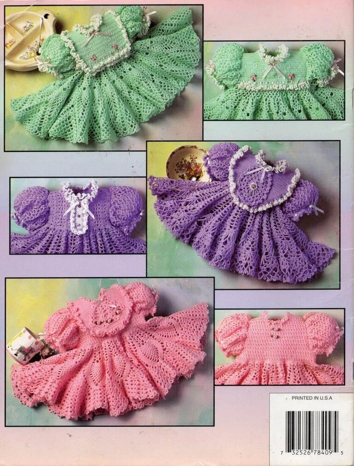 VTG!ALL FRILLS NO SPILLS BABY DRESSES & BIBIS ANNIE'S ATTIC 878409 - Image 2 of 2