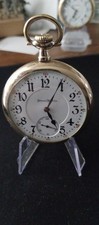 Illinois Sangamo 16s 21j Model 5 Pocket Watch Running all gold train # 2297759