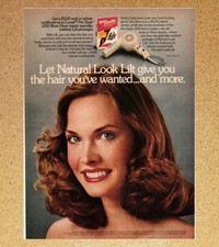 Conair Lilt Pro Style Hardryer 1250 Model Bust- Magazine Print Ads Poster 1980
