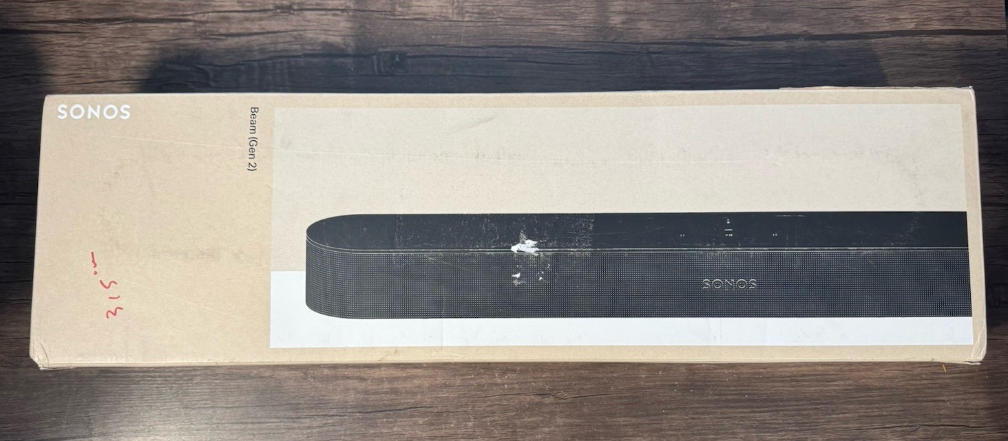 Sonos Beam Gen 2 Soundbar BEAM2US1BKHB - Black - Open box
