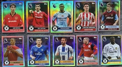 Topps Retro Threads Legends Lot 11x Cantona Lampard Wright Neville     Richards