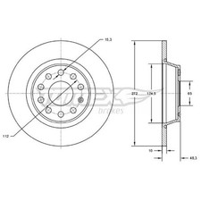 2x Bremsscheibe hinten für Skoda Octavia 2 1Z3 1Z5 3 5E3 5E5 4 NX3 NX5 | 262408