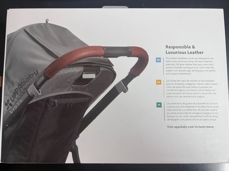 Capa de guidão de couro UPPAbaby para carrinhos Vista 5812 - Imagem 2 de 2