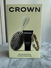 Crown Affair Set- Mini Cepillo 001 Cepillo de Pelo Doble Cerda, Mini Gel, Schrunchie
