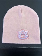 PINK AUBURN UNIVERSITY AU BEANIE BOBBLE HAT NWOT