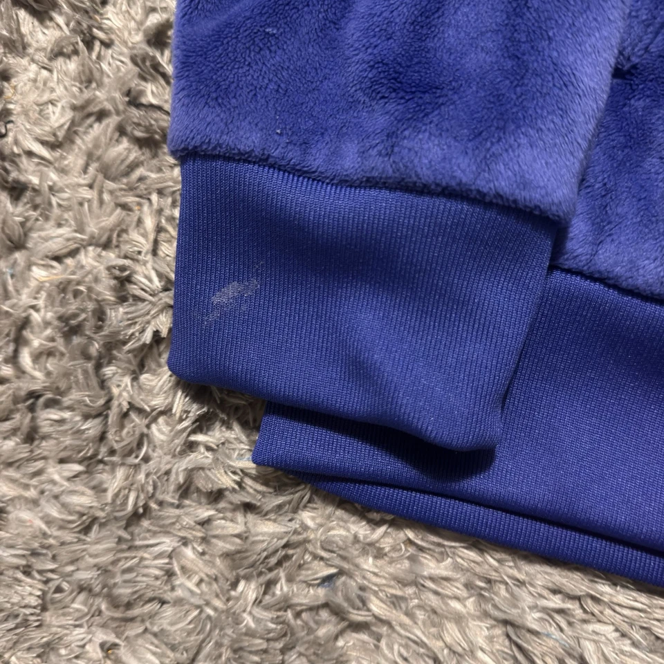 Sudadera con Capucha Adidas Polar Juvenil Mediana 10-12 Logo Bolsillos Suave Esponjosa Púrpura De Colección Foto 4 de 4