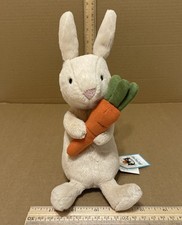 jellycat bonnie bunny with carrot plush see pics imperfect tags