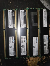 LOT OF 4 MICRON 16GB 4RX4 PC3-8500R MT72JSZS2G72PZ-1G1M1