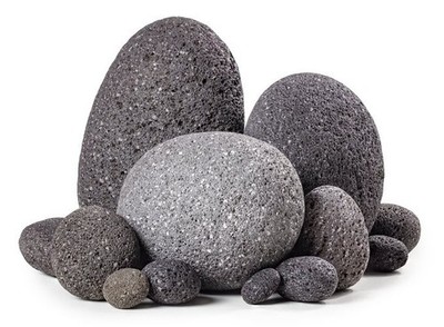ARKA mySCAPE-Lava Pebbles Stein Mix 10kg Garnelen Aquarium Deko 10-200mm Steine