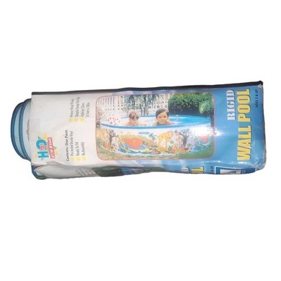 Vintage H2O For Fun 80s Kids Vinyl Rigid Wall Swimming Pool