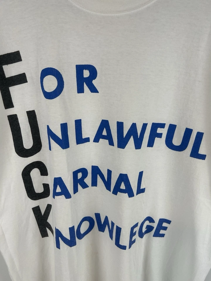 Vintage Undercover F**K  Print T-Shirt - Image 3 of 4