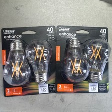 2x 2pack Feit enhance LED Bulb 40 watt equivalent Medium Base A15 size for Fans