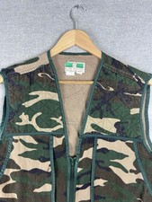Game Winner Sportswear Hunting Vest Pocket Ammo Organizer Green Camo Vintage XL