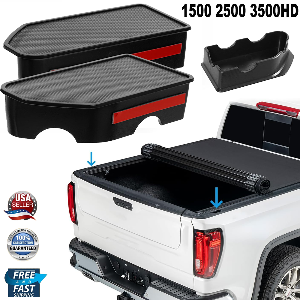 2PCS Stake Pocket Hole Cover Caps Plugs For Chevy Silverado GMC Sierra 2019-2025