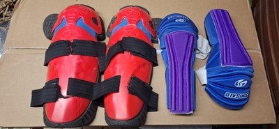 Sinisalo Axo Motocross Ellenbogen Knie Protektoren Schwarz Rot