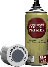 The Army Painter Colour Primer Uniform Grey, 400 mL Acrylic Spray Primer, Spray