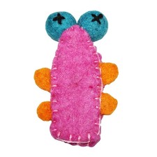 Finger Püppchen aus Filz pink Fingerpuppe