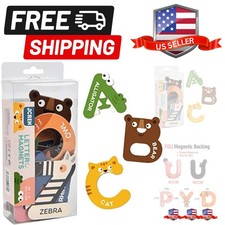Jumbo Magnetic Letters Animals Alphabet Toys,Fridge Magnets Stick Large ABC A...
