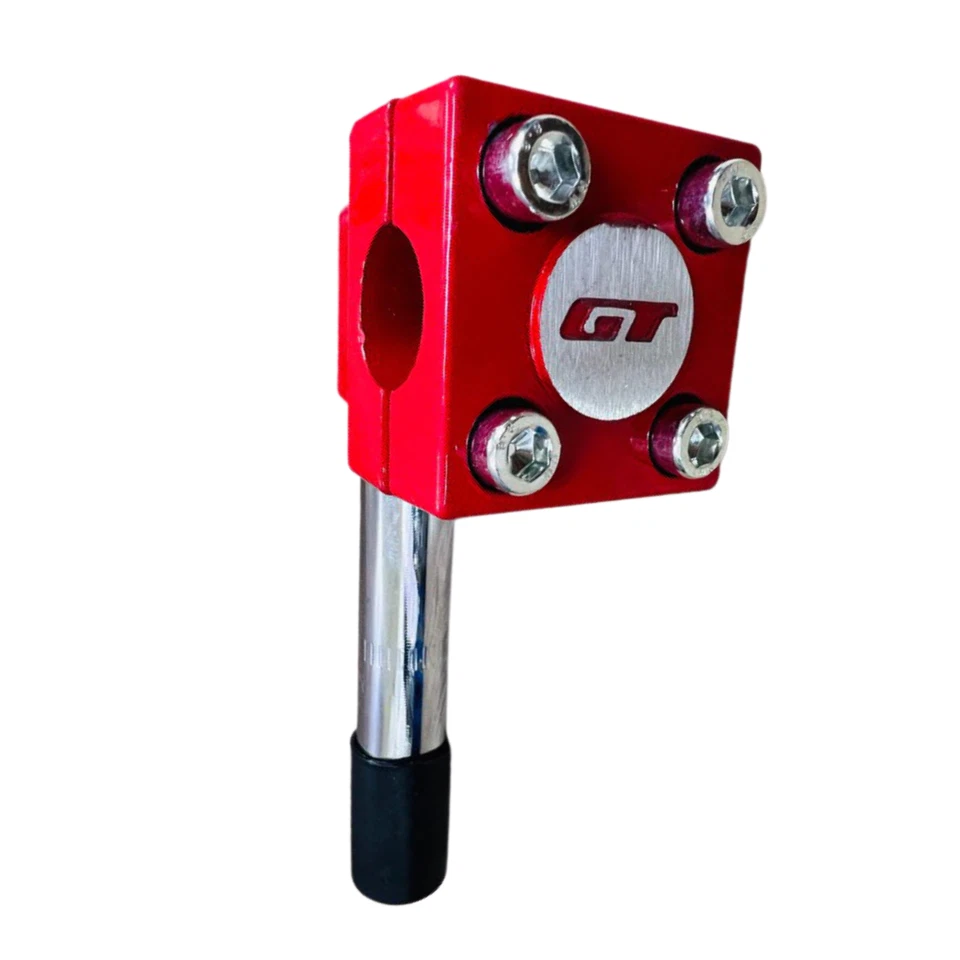 Vástago de manillar de bicicleta estilo BMX GT 22,2 mm pluma de cuello estilo libre mazo de tobo Foto 3 de 4