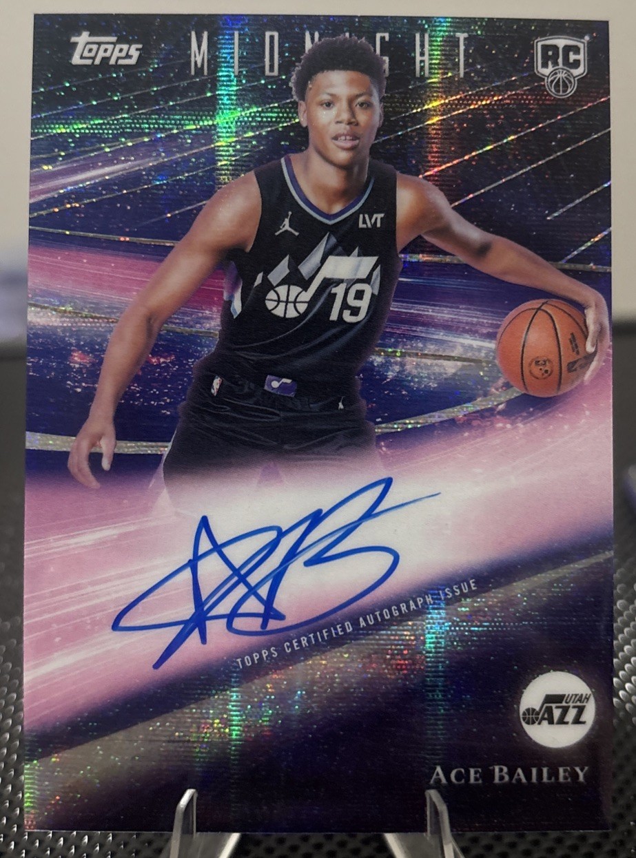 2025-26 Topps Midnight Rookie Horizon Ace Bailey Utah Jazz RC Rookie AUTO