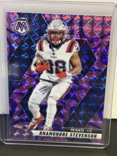 2025 Panini Mosaic - Rhamondre Stevenson #196 Reactive Purple Mosaic Prizm