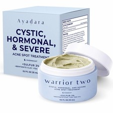 Cystic Acne Spot Treatment Overnight Sulfur Cream for Hormonal Face