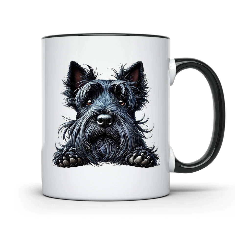 ELITEGEAR4U CUTE SCOTTISH TERRIER DOG MUG COFFEE CUP WITH ADORABLE DOG DESIGN PERFECT GIFT