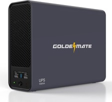 GOLDENMATE 1000VA/600W Lithium UPS - LiFePO4 Battery Backup