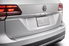 Genuine Volkswagen Rear Bumper Protection Plate - Chrome 3cn-061-195-dml