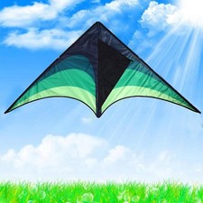 Large Delta Kite For Kid And Adults Single Line Easy Kite w/ To Handle U.S T9M0