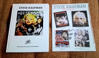 RARE-Steve Kaufman ''Limited  Edition'' Book w/Signed POP Artist Show Catalog-Lot