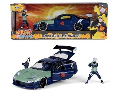 JADA TOYS Mazda RX-7 Modellauto Hollywood Rides Naruto 1995 mit Figur 1:24