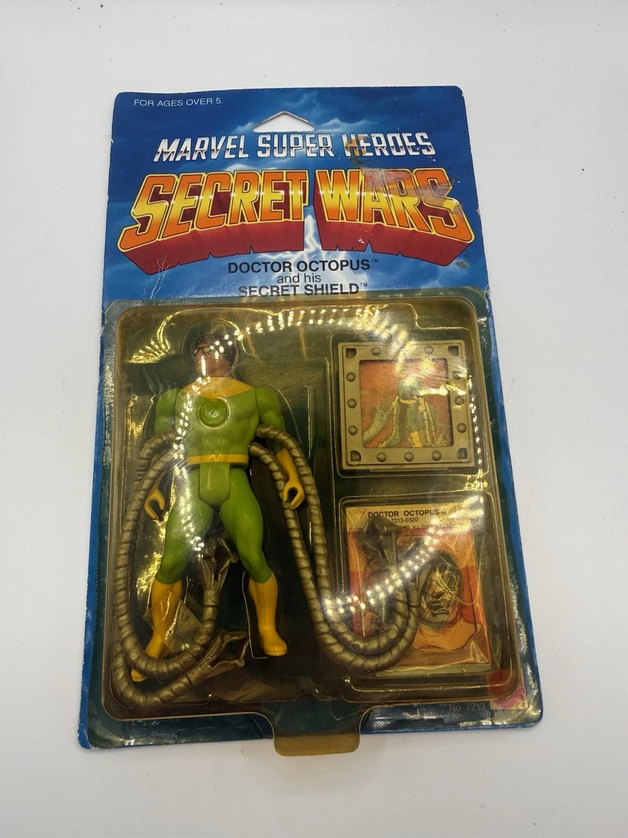 1984 Mattel Secret Wars Doctor Octopus Doc Ock #7213 NIB Yellowed Bubble Crack