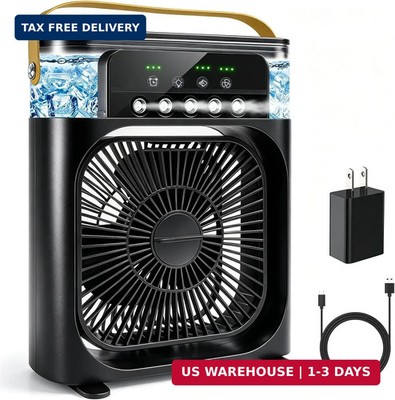 Portable Air Conditioner Fan, Mini Evaporative Air Cooler with 5 Spray Nozzles,3