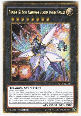 Number 38: Hope Harbinger Dragon Titanic Galaxy Gold Secret Rare Premium Gold: I