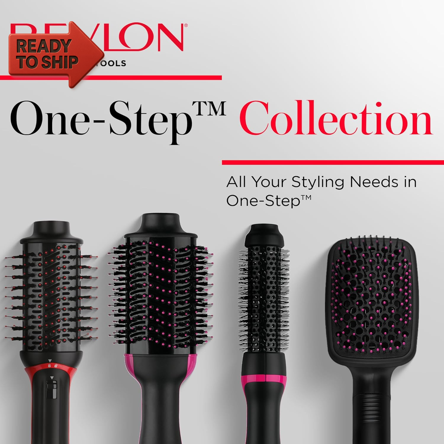 One-Step Hair Dryer and Styler, All-In-One Detangling and Straightener Brush for